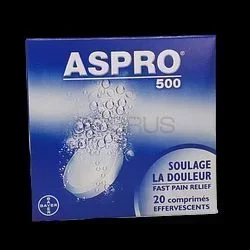 ASPRO 500MG BOITE DE 20 COMPRIMES EFFERVESCENTS